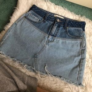 pacsun denim skirt